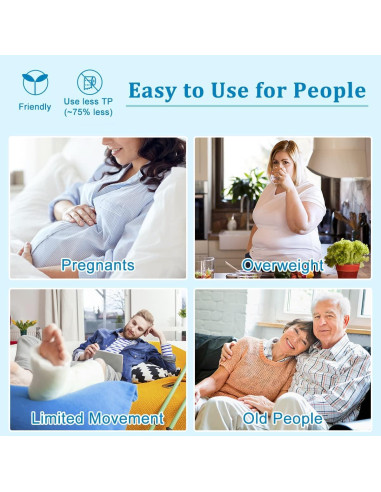 Accesorio de Bidet BIEAR Doble Boquilla Ajustable Negro