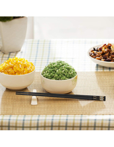 10 Pares de Palillos Reutilizables GADIEDIE 24.1 cm Coloridos