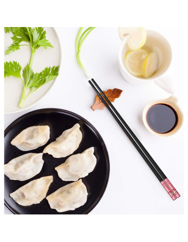 10 Pares de Palillos Reutilizables GADIEDIE 24.1 cm Coloridos