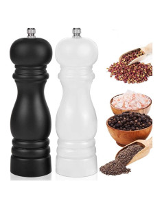 Juego de Molinillos de Sal y Pimienta IAGORYUE 16.5 cm Madera