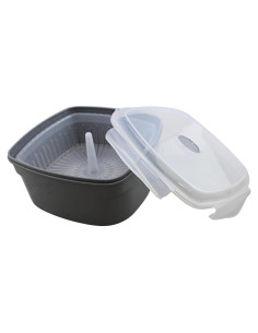 Cocinador de Vapor para Microondas Dependable 2.47L Libre de BPA