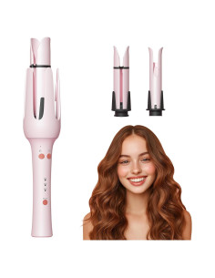 Rizador Automático Hahahope 2 en 1 Rosa - 25mm y 32mm