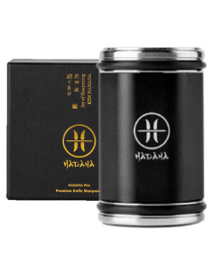 Afilador de Cuchillos HADANA Edición Negra - Kit 2 Piedras Diamante y Cerámica