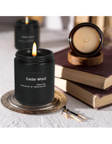 Vela Aromatizada de Cera de Soja Wrcevtor 198g Cedro Negra