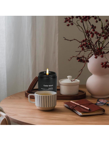 Vela Aromatizada de Cera de Soja Wrcevtor 198g Cedro Negra