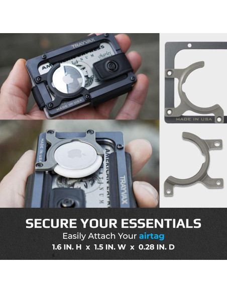 Trayvax Tracer Classic para Apple Airtag - Inserto Aluminio Gris Trayvax Tracer Classic para Apple Airtag - Inserto Aluminio Gris