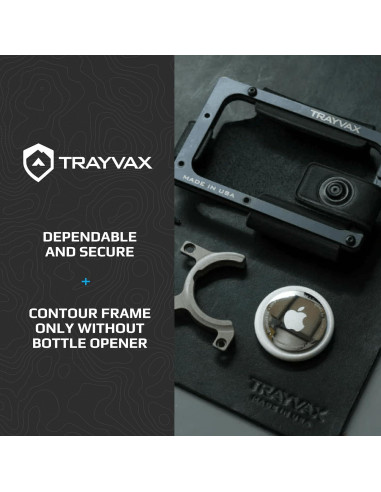 Trayvax Tracer Classic para Apple Airtag - Inserto Aluminio Gris