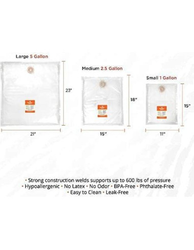 Bolsas de Terapia de Agua Caliente DrySoak Tiger Tail - 2 Unidades