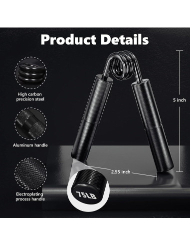 Kit Entrenador de Fuerza de Agarre XAGYL 50-80 kg con Accesorios