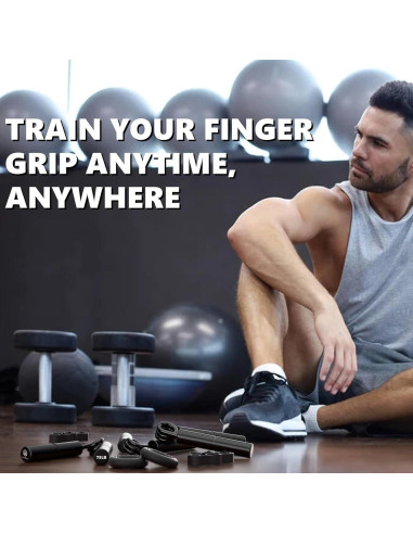 Kit Entrenador de Fuerza de Agarre XAGYL 50-80 kg con Accesorios