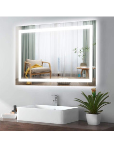 Espejo de Baño LED DIDIDADA 81.3x61 cm Anti-vaho Táctil 2