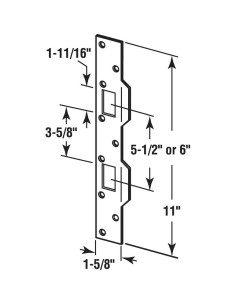 Golpe de Puerta Prime-Line U 9480 Acero Latón 13.97-15.24 cm 2