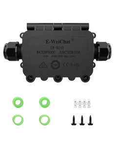 Caja de Conexiones Impermeable KLJ IP68 2 Vías 5-12mm