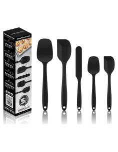 Conjunto de 5 Espátulas de Silicona OVENTE, Resistente al Calor