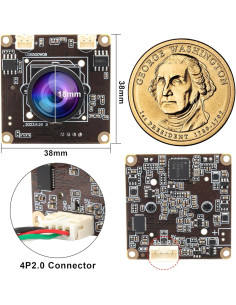 Cámara USB ELP 5MP con micrófono dual para PC y Raspberry Pi 2