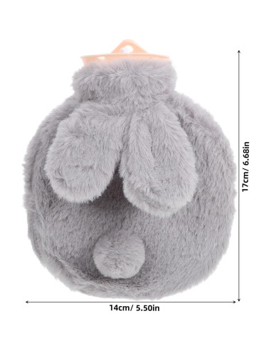 Botella de Agua Caliente Toyvian 300ml Conejito Felpa