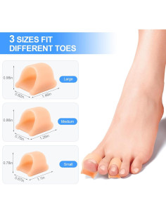 Corrector de Dedo en Martillo heqxwl - Paquete de 6 Separadores Pequeños 2