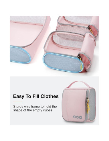 Cubos de Empaque BAGSMART Set de 6 para Viaje Livianos