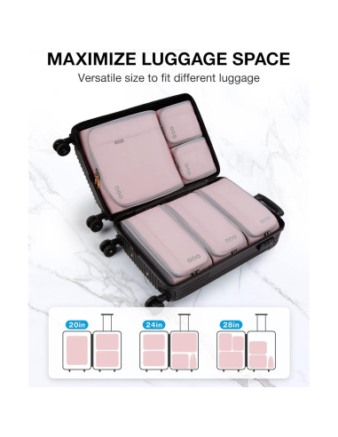 Cubos de Empaque BAGSMART Set de 6 para Viaje Livianos