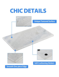 Bandeja de Mármol Natural Koville 30x15 cm para Cocina y Baño 2