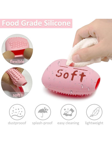 Soporte de Brochas de Maquillaje Vidsel 3 Grandes + 5 Pequeñas Azul