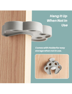 Protector de Puerta Inaya 2 Pack Silicona Gris para Niños 2