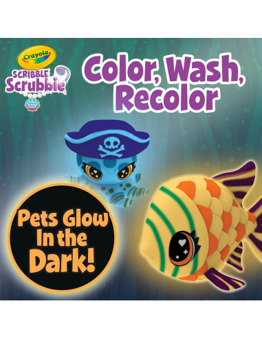Crayola Scribble Scrubbie Mascotas Océano Set de Juego 2 Figuras
