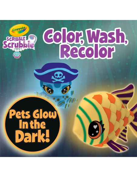 Crayola Scribble Scrubbie Mascotas Océano Set de Juego 2 Figuras