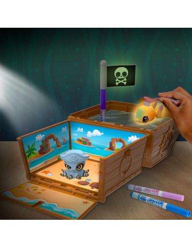 Crayola Scribble Scrubbie Mascotas Océano Set de Juego 2 Figuras