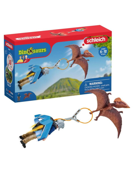 Set de Juego Jetpack Chase Schleich Dinosaurios 7 Piezas