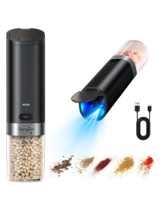 Juego de Molinillos Eléctricos de Sal y Pimienta Sangcon KDL-593E-2B