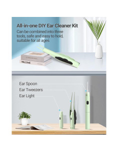 Juego de Herramientas de Limpieza de Oídos TEYIYES con Luz LED 2