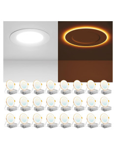 Luz de Techo Empotrada LED Amico 4" 24 Paquete 10W Regulable