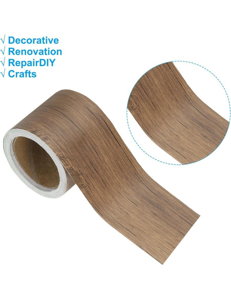 Cinta de Reparación de Grano de Madera PATIKIL 5cm x 5m Begonia