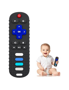 Mordedor de Silicona para Bebés Control Remoto Negro 18g