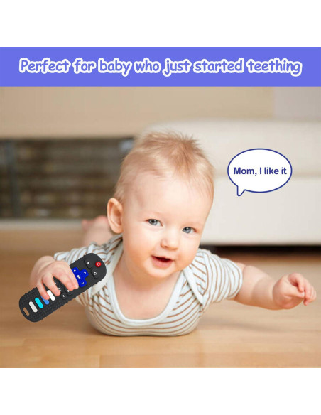 Mordedor de Silicona para Bebés Control Remoto Negro 18g