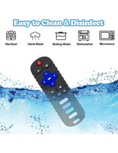 Mordedor de Silicona para Bebés Control Remoto Negro 18g