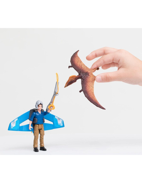 Set de Juego Jetpack Chase Schleich Dinosaurios 7 Piezas