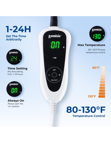 Almohadilla Térmica para Gatos Zomisia - 11 Temperaturas 44.5x35.6 cm