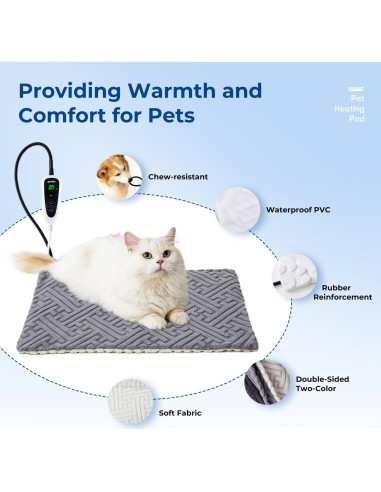 Almohadilla Térmica para Gatos Zomisia - 11 Temperaturas 44.5x35.6 cm
