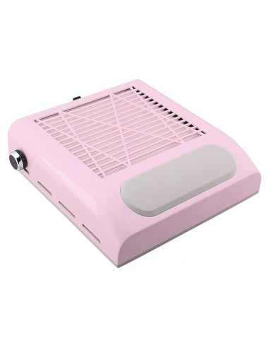 Colector de Polvo de Uñas HZXINWANG 80W Rosa con Filtro Reutilizable