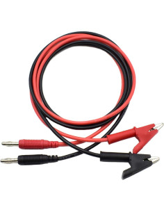 Set de Cables de Prueba 2 Pcs 1 Metro Clip Cocodrilo 14AWG 2