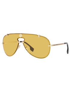 Gafas de Sol Versace Hombre Marco Dorado Lentes Grises