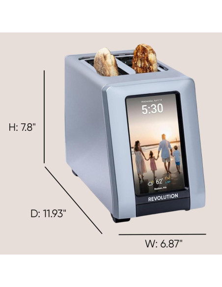 Tostadora Inteligente Revolución R180 Conectar Plus 2 Rebanadas