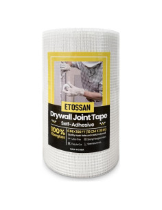 Cinta de Juntas de Drywall Etossan 15.24 cm x 30.48 m Fibra de Vidrio