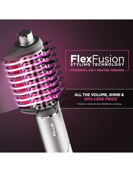Secador de Pelo Shark FlexFusion HD642 con Cepillo y Difusor