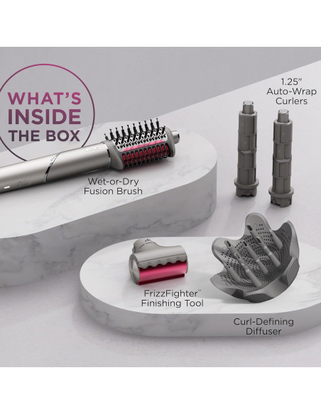 Secador de Pelo Shark FlexFusion HD642 con Cepillo y Difusor