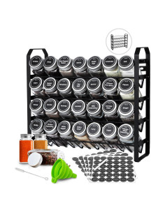 Organizador de Especias Oroonoko con 28 Frascos de Vidrio