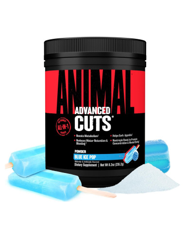 Animal Cuts Polvo Termogénico 42 Porciones Sabor Helado de Hielo Azul