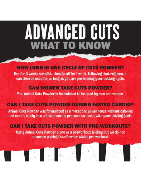 Animal Cuts Polvo Termogénico 42 Porciones Sabor Helado de Hielo Azul Animal Cuts Polvo Termogénico 42 Porciones Sabor Helado de Hielo Azul